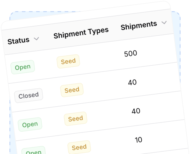 Bale and commodity tracking interface preview
